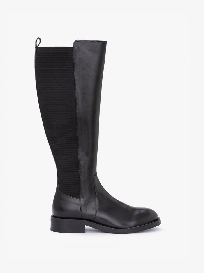 מגפי ברך עם רצועת בד - נעליים