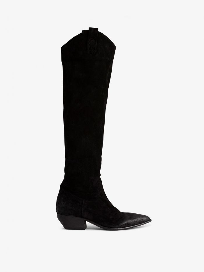 מגפי זמש - נעליים