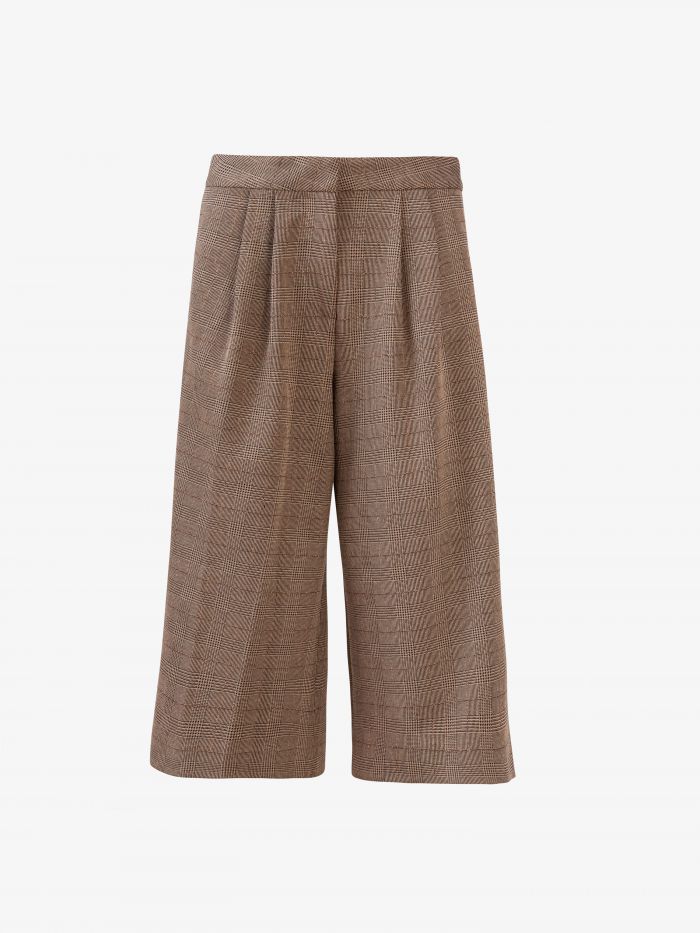 מכנסיים 3/4 בגזרה גבוהה - בגדים