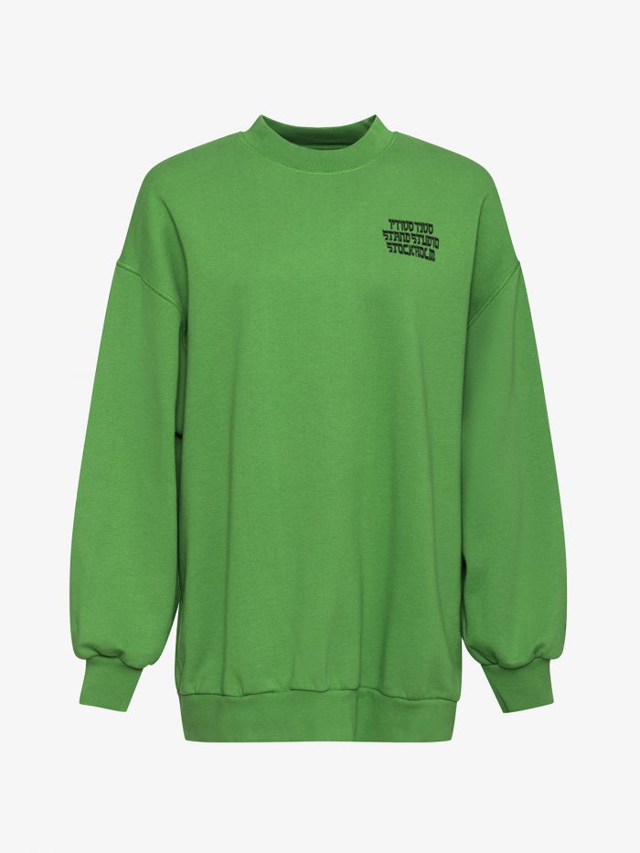 סווטשירט אוברסייז עם הדפסים - בגדים