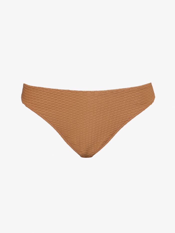 תחתוני ביקיני טקסטורת ופל - בגדים