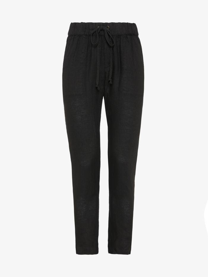 מכנסי פשתן סגירת שרוך - בגדים