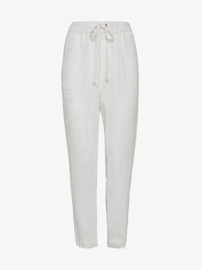 מכנסי פשתן סגירת שרוך - בגדים