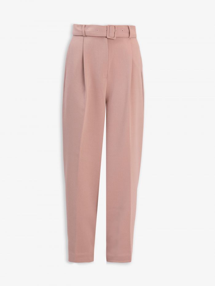 מכנסיים עם חגורה במותן - בגדים