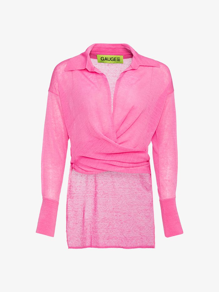 חולצת מעטפת סבינה - בגדים