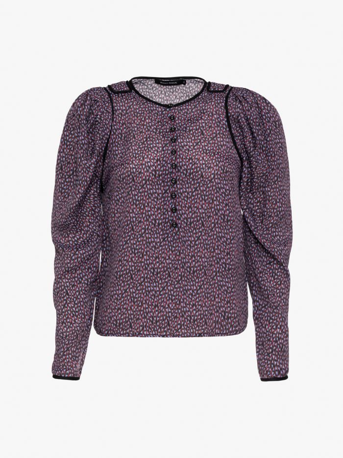 חולצה בהדפס פרחים - בגדים