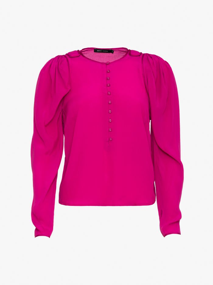 חולצה עם שרוולי בלון - בגדים