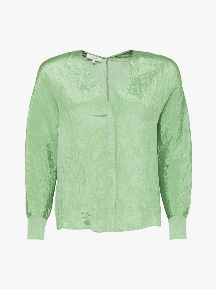 חולצת סאטן ארוכה - בגדים