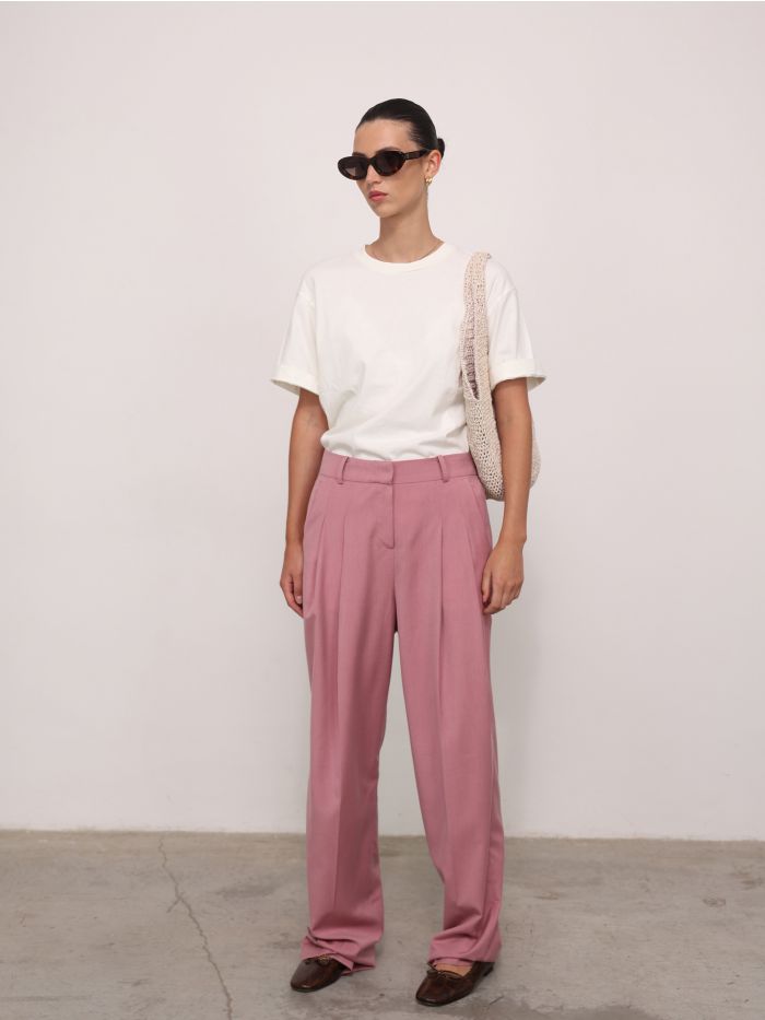 מכנסיים מחויטים רחבים - בגדים