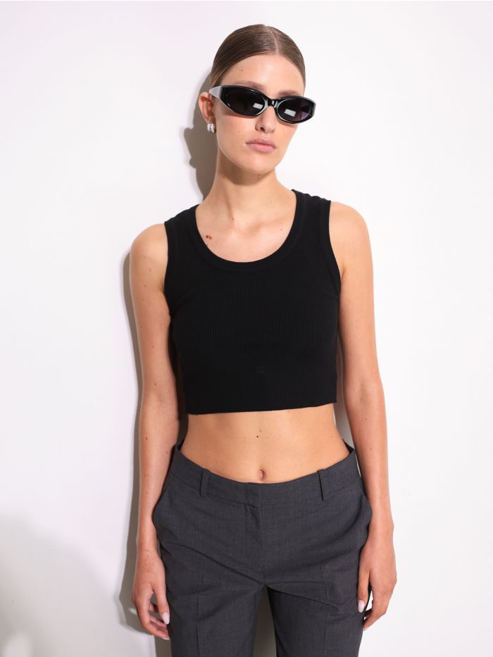 גופיית ריב קרופ - בגדים