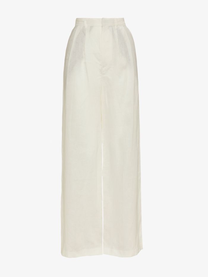 מכנסי פשתן ארוכים - בגדים