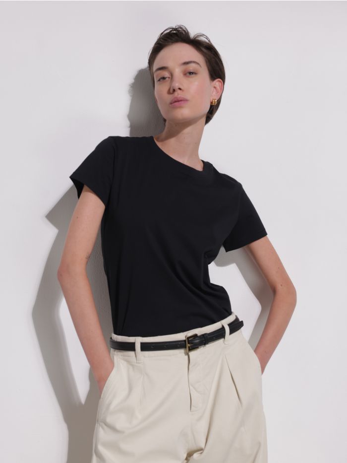 חולצת בייבי-טי חלקה - בגדים