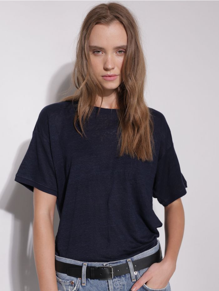 חולצת פשתן קלאסית - בגדים