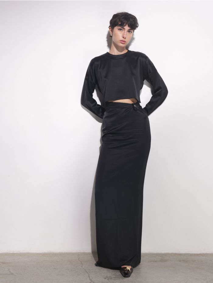 שמלת קרופ BEATRIZ - בגדים