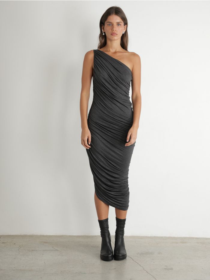 שמלת דיאנה מידי א-סימטרית - בגדים