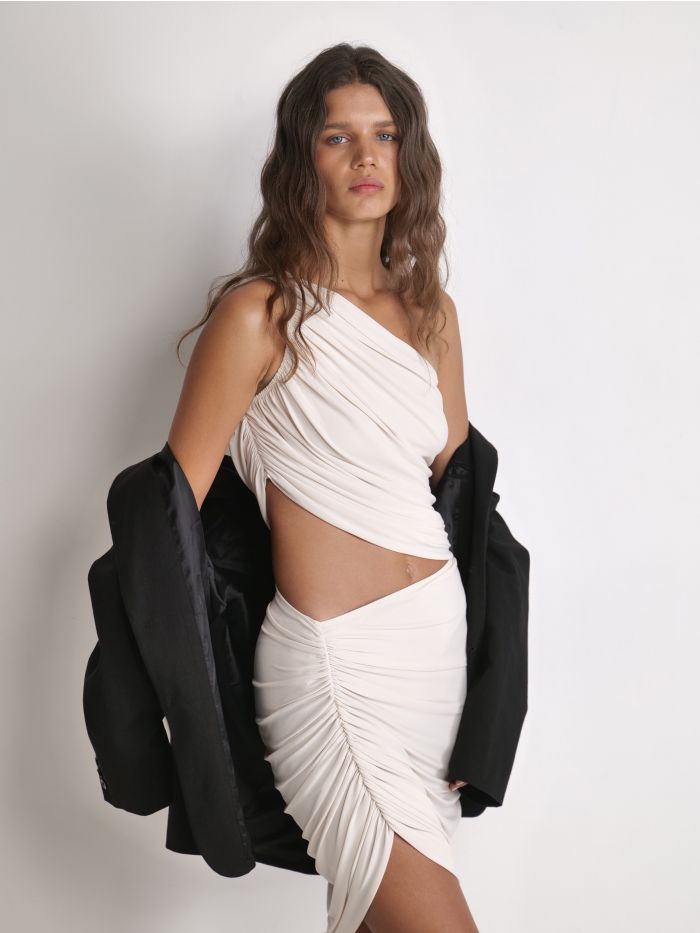 חצאית מיני א-סימטרית דיאנה - בגדים