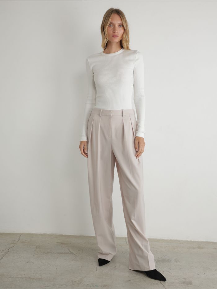 מכנסיים מתרחבים פלנל - בגדים