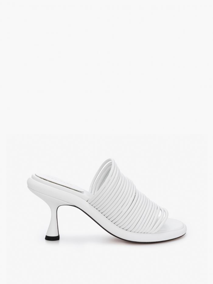 נעלי עקב עם רצועה רחבה - נעליים