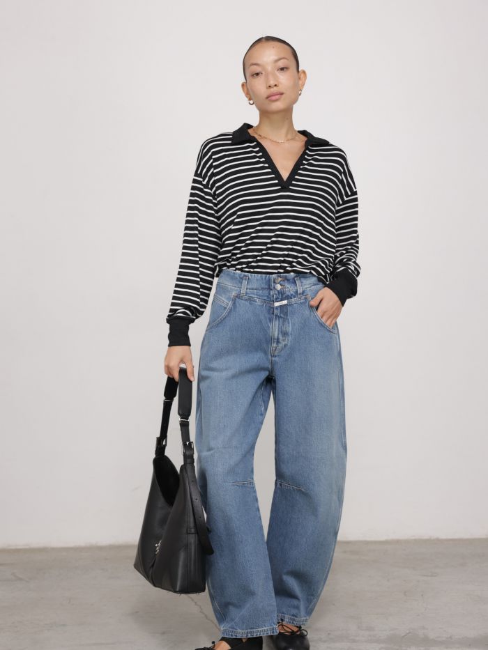 מכנסי ג׳ינס בלון RIDGE - בגדים