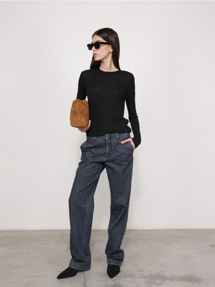 מכנסי ג’ינס גזרה ישרה - בגדים