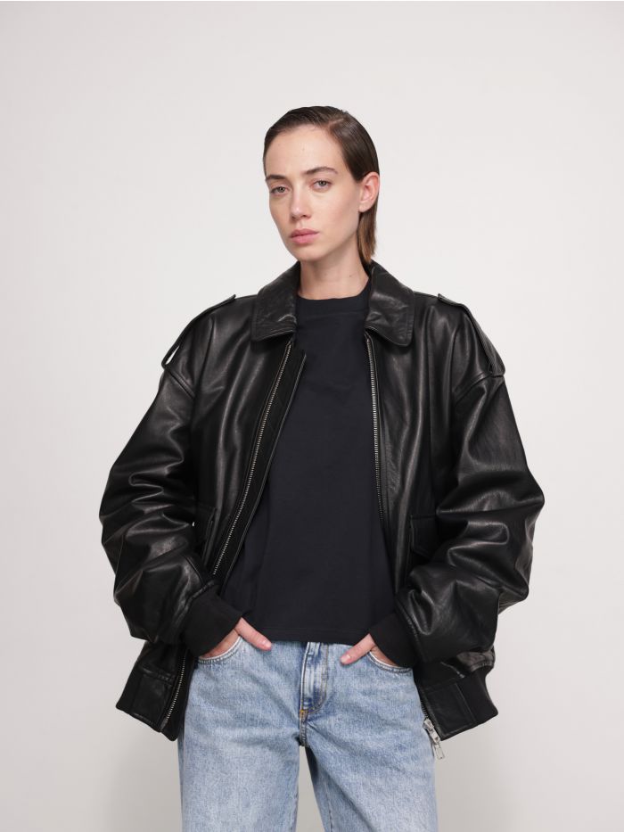 מעיל עור VIPER - בגדים