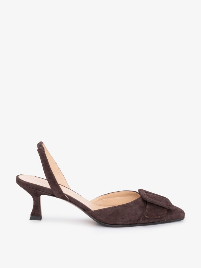 נעלי עקב זמש - נעליים