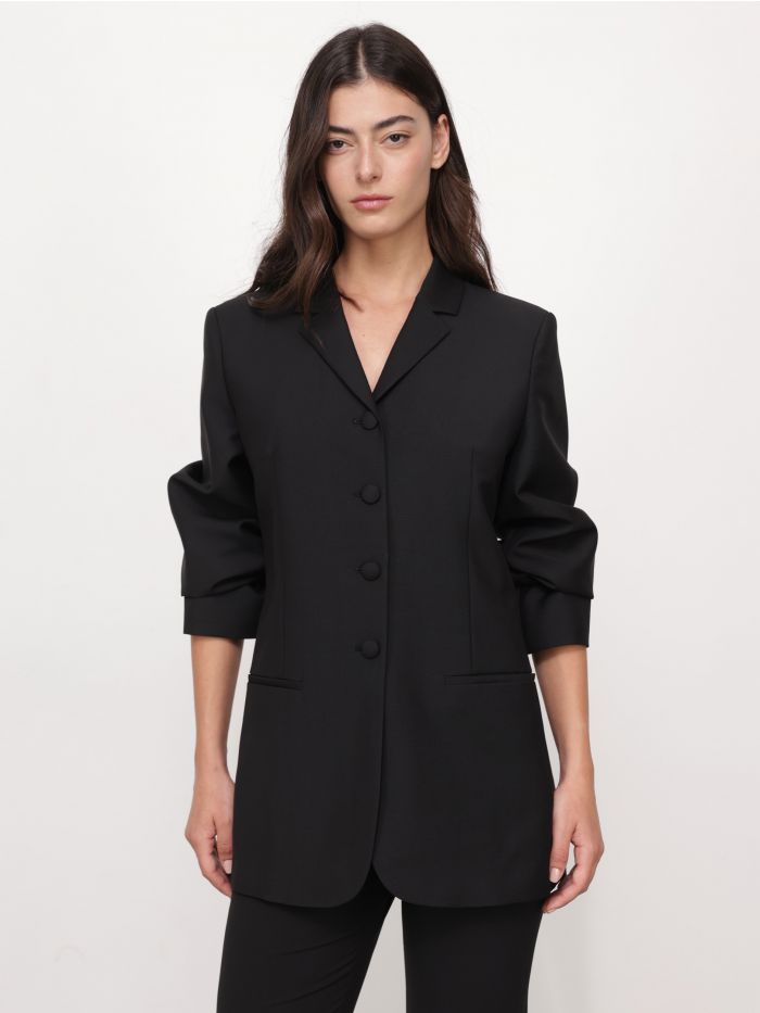 בלייזר תערובת צמר - בגדים