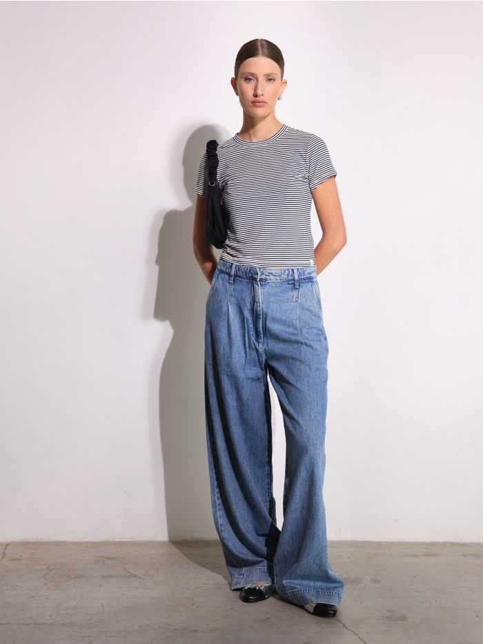 מכנסי ג׳ינס נמוכים ABIGALE - בגדים