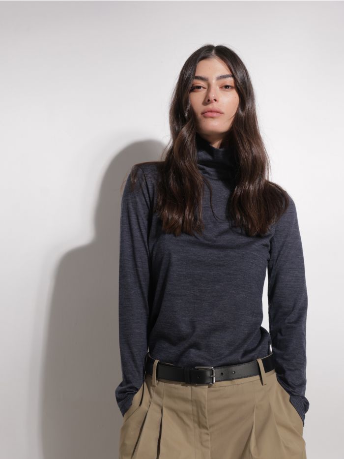 חולצת גולף אריג - בגדים