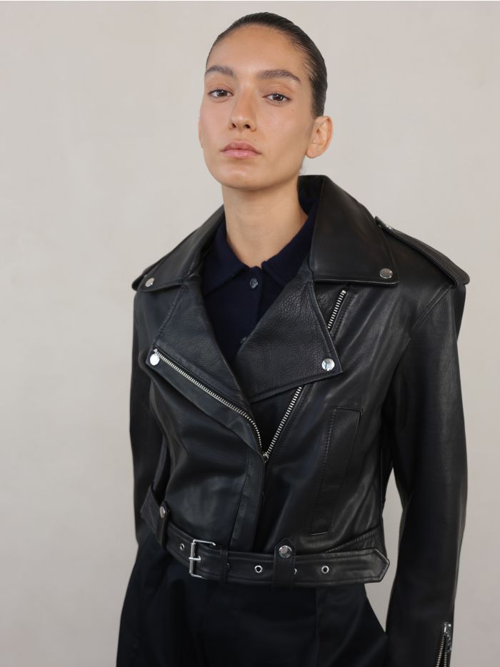 ג’קט עור קרופ - בגדים