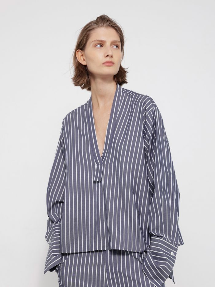 חולצת פסים ארוכה - בגדים