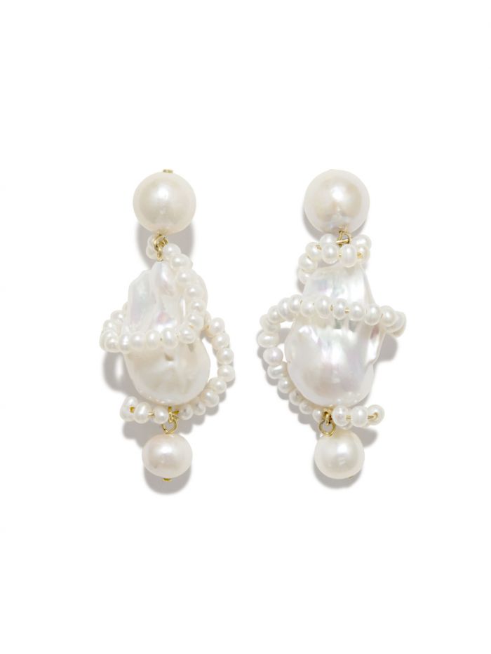 עגילי פנינים א-סימטריים - אביזרים