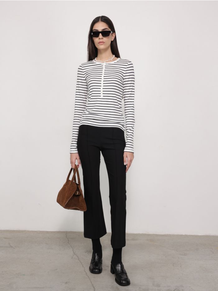 מכנסי קרופ מחויטים - בגדים