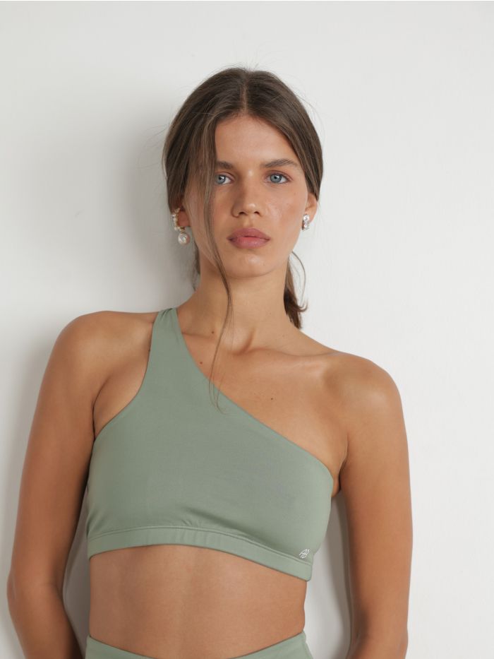 טופ ספורטיבי א-סימטרי - בגדים