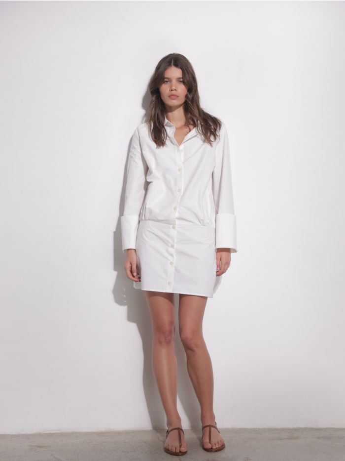 שמלת מיני מכופתרת יסמין - בגדים