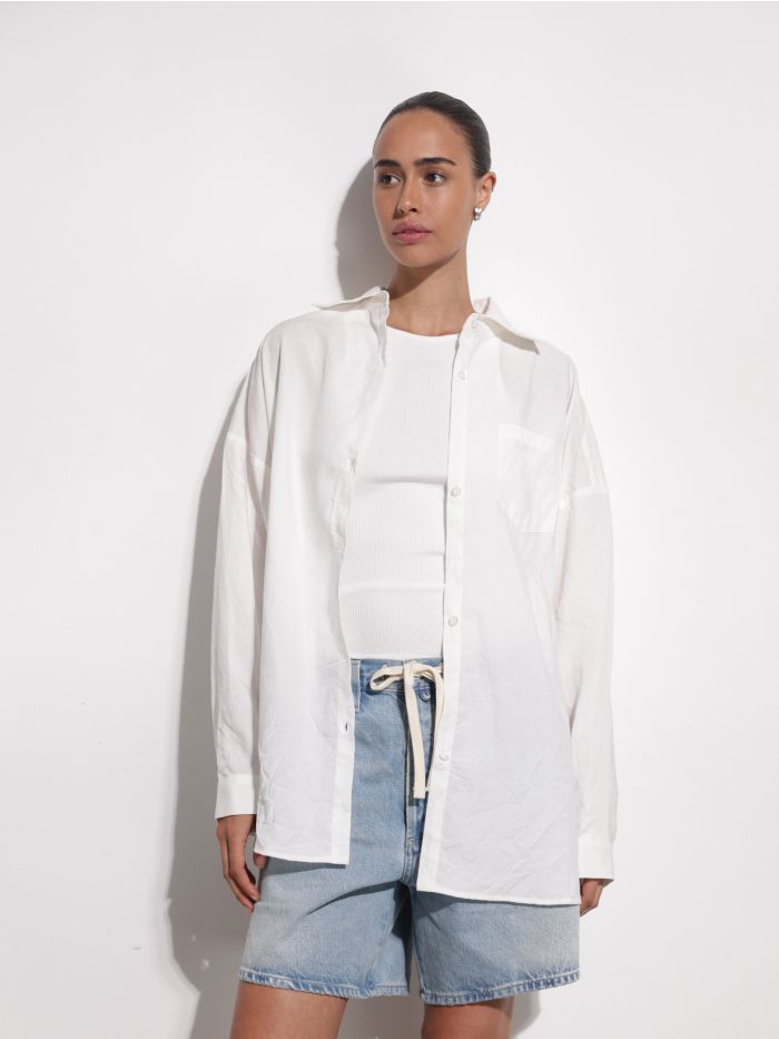 חולצה מכופתרת ביאנקה - בגדים