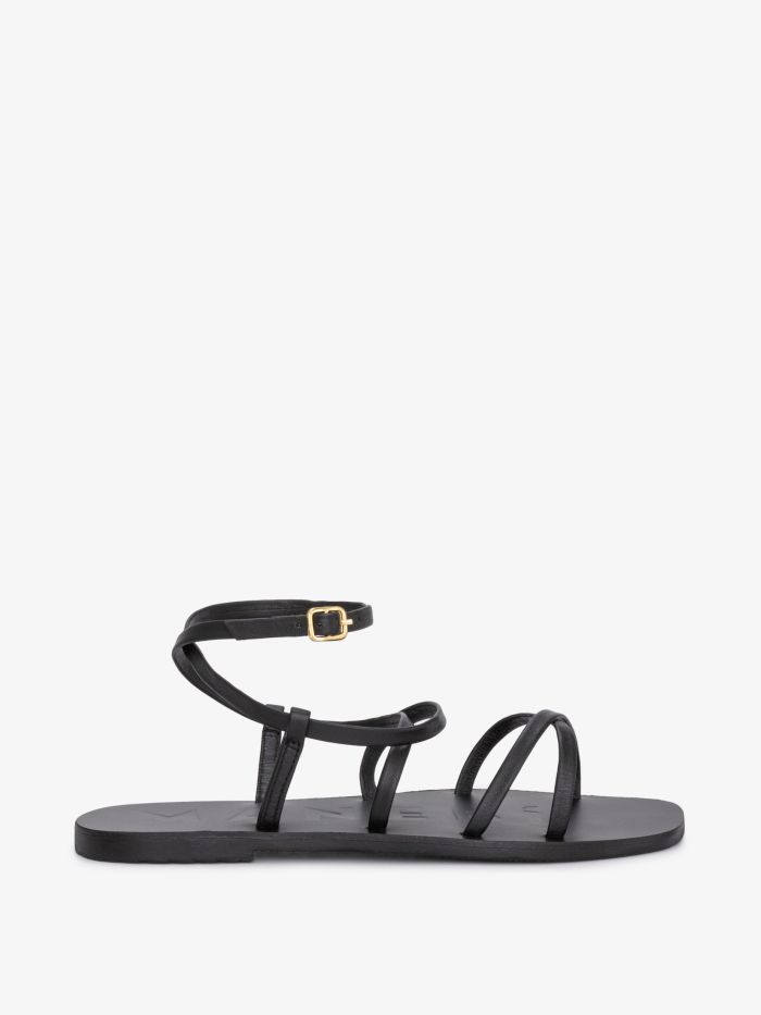 סנדלים שטוחים מעור - נעליים