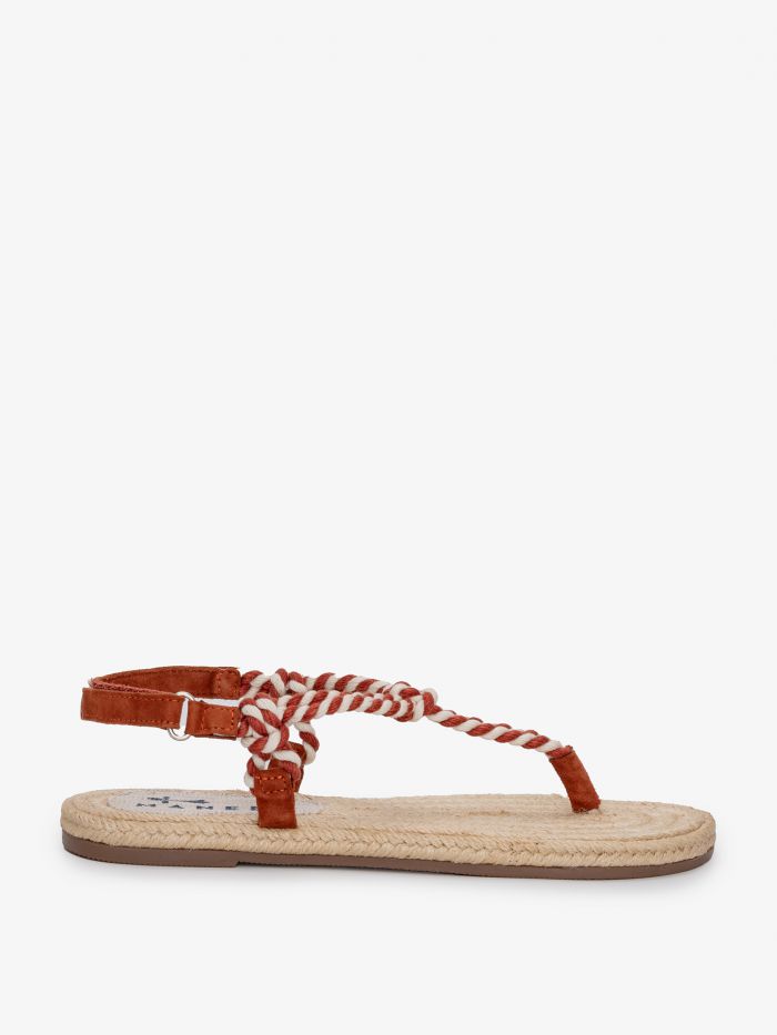 סנדלי כותנה קלועות - נעליים