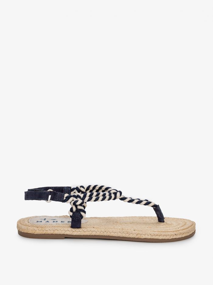 סנדלי כותנה קלועות - נעליים