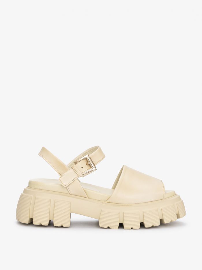 סנדלי פלטפורמה מעור - נעליים