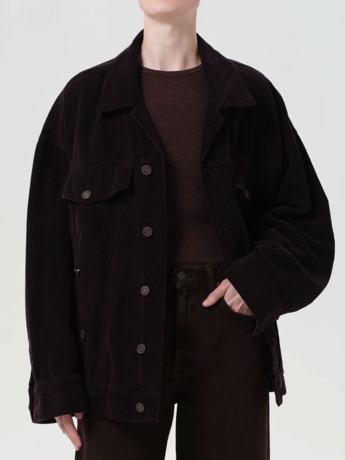 ג’קט קורדרוי אוברסייז - בגדים