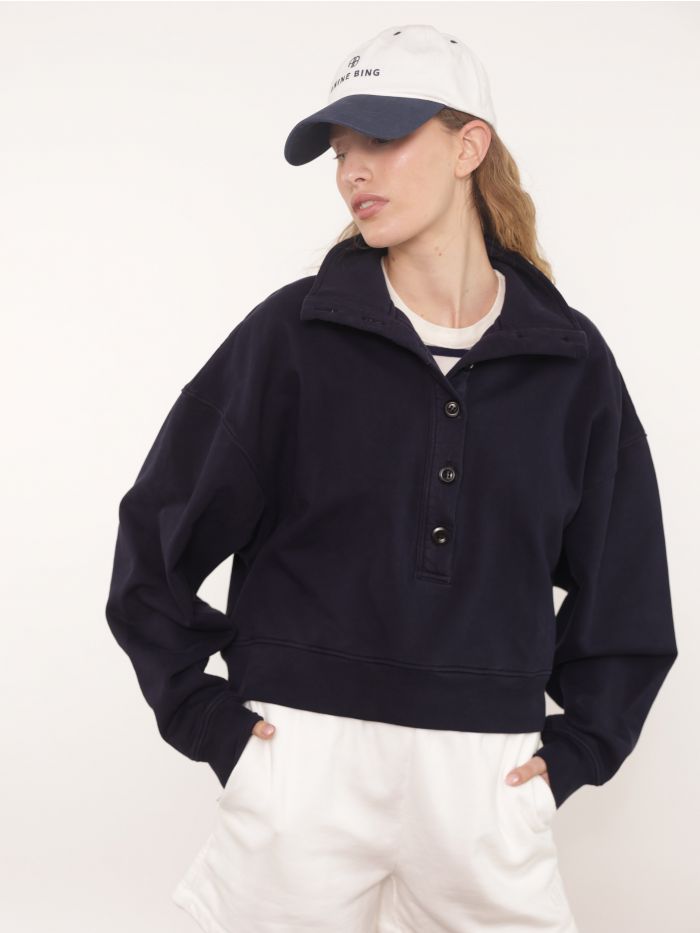 סווטשרט עם צווארון גבוהה - בגדים