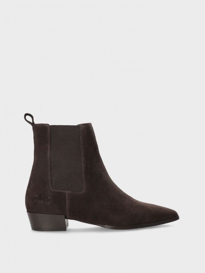 מגפוני זמש שטוחים - נעליים