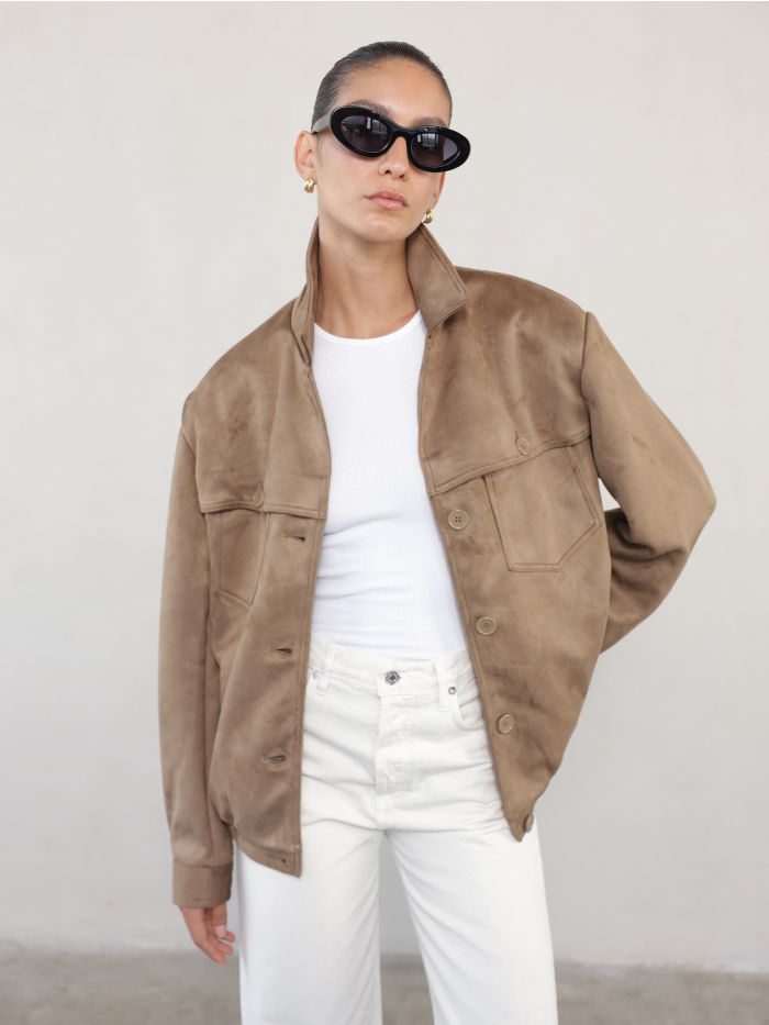 ג’קט דמוי זמש HESTER - בגדים