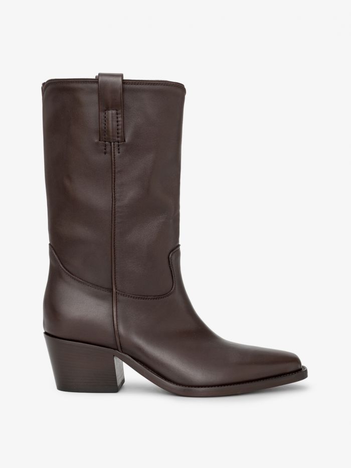 מגפי בוקרים מעור - נעליים