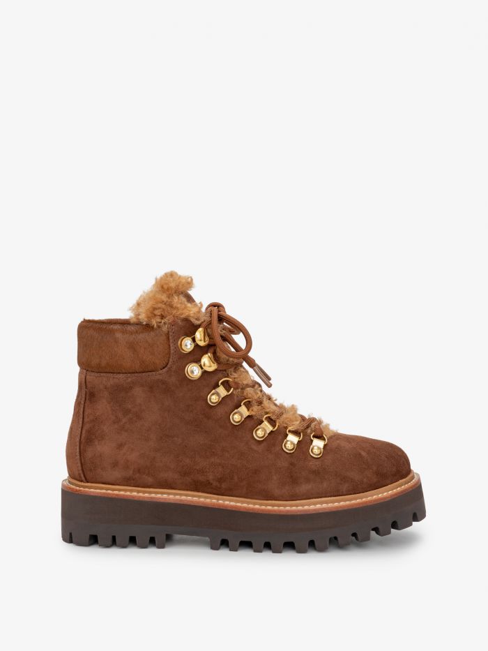 מגפונים שטוחים זמש - נעליים