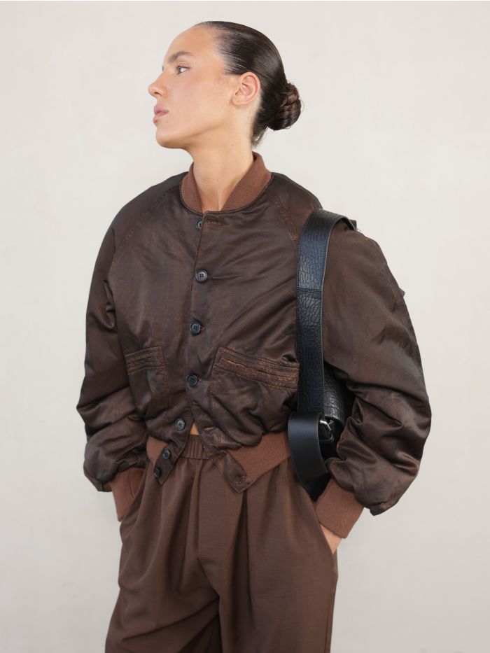 מעיל קרופ - בגדים