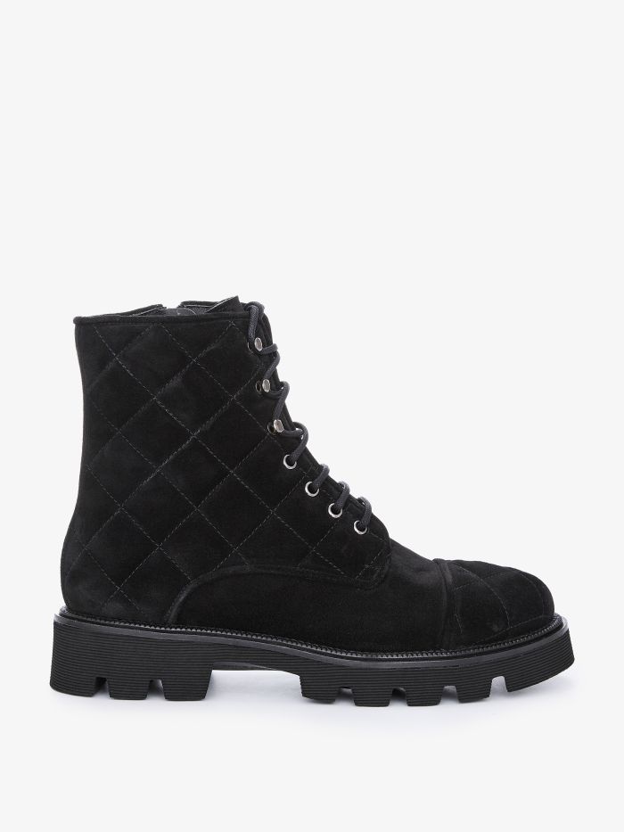 מגפי עור שרוכים - נעליים