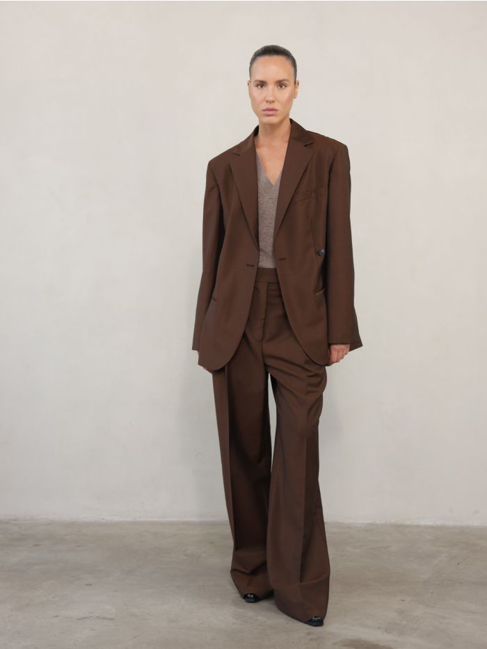 מכנסי צמר מחויטים - בגדים