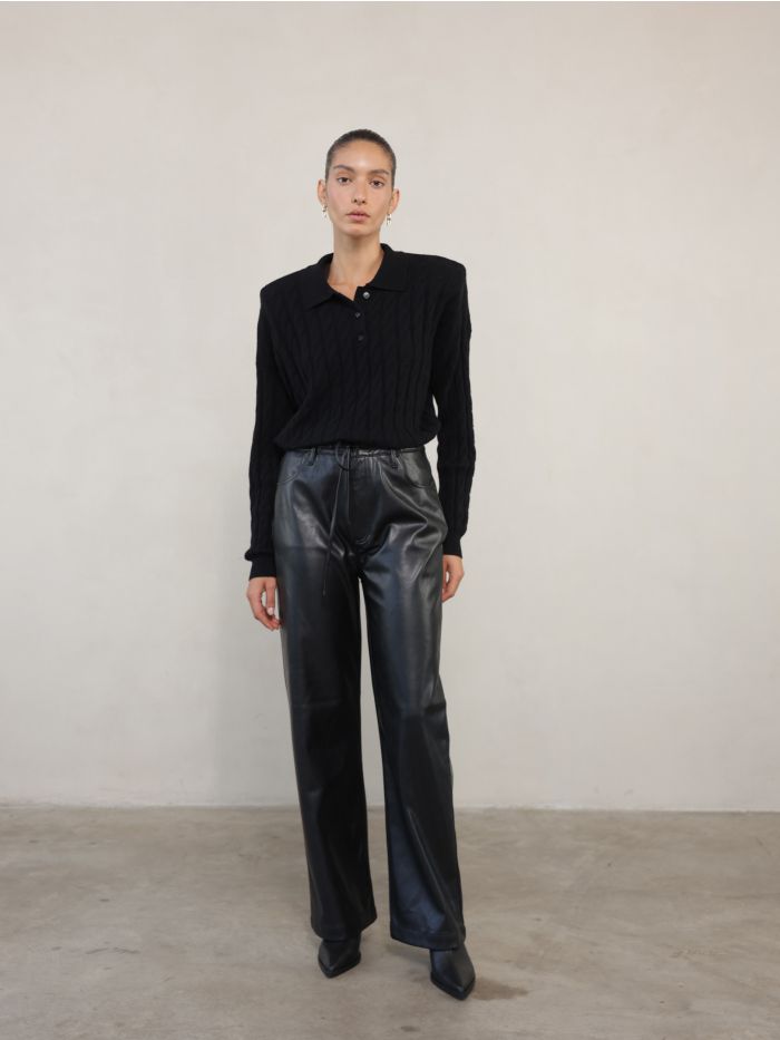 מכנסי דמוי עור - בגדים